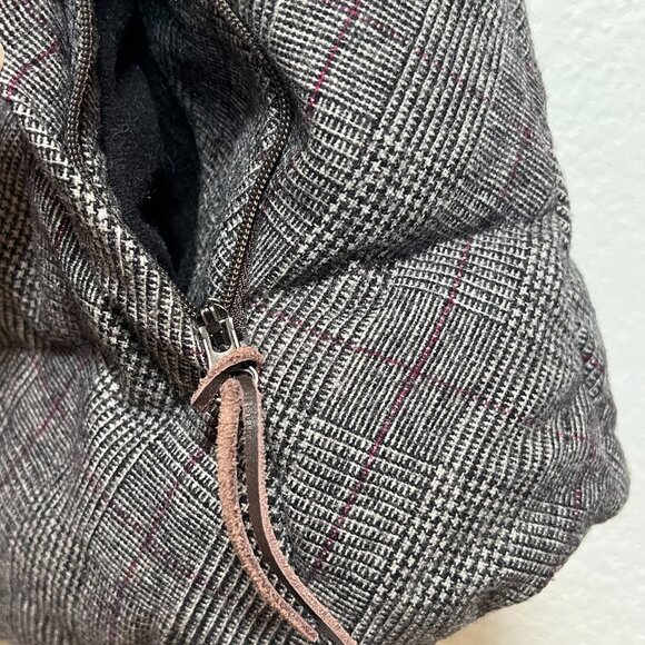 Tommy Hilfiger Wool Plaid Puffer Bella Swan PNW Grunge Outdoors Vest Size M - Picture 7 of 10